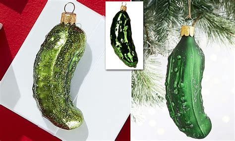 The REAL reason behind the pickle ornament Christmas tradition | Daily Mail Online