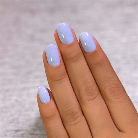 Carried Away - Creamy Periwinkle Blue Holographic Jelly Nail Polish by ILNP