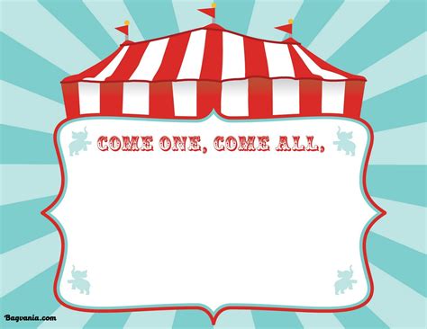 Carnival Party Invitations Free Printable - FREE PRINTABLE TEMPLATES