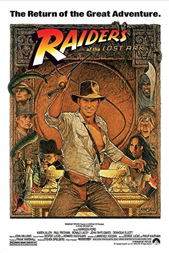 Indiana Jones – Raiders Of The Lost Ark – Movie Poster (1982 Re-Release) (Size: 24″ x 36 ...