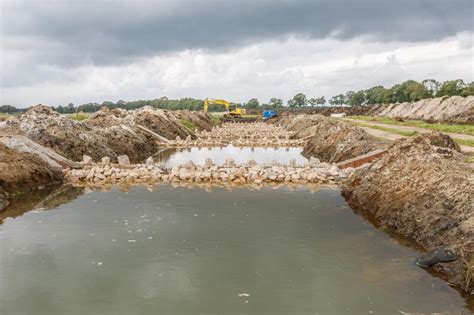 Construction of a Fish Ladder in the Rolderdiep Near the Village of Rolde Stock Image - Image of ...