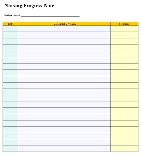 Nurses Notes Template - 10 Free PDF Printables | Printablee