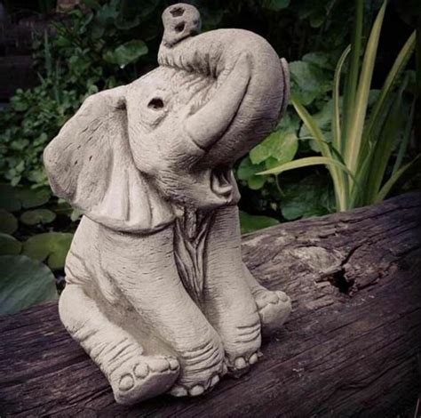 Reconstituted Stone African Elephant Statue Vintage Animal - Etsy UK