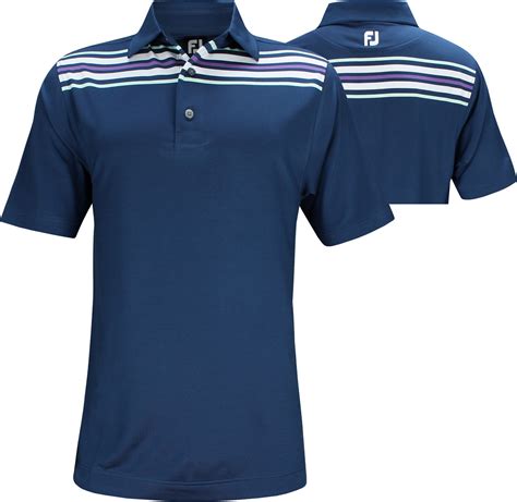 FootJoy ProDry Lisle Chest Stripe Golf Shirts