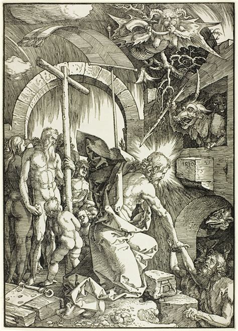 The Harrowing of Hell - Christ in Limbo, plate nine from The Large Passion | The Art Institute ...