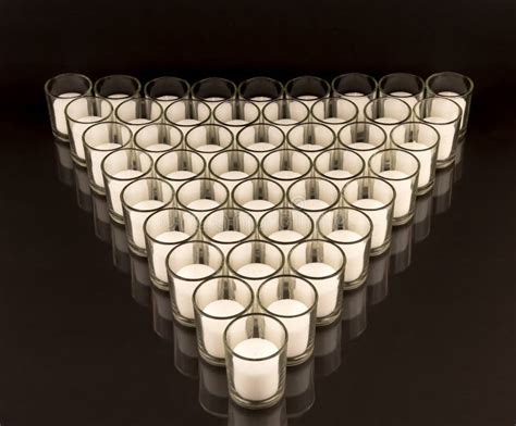 Votive Candles in Glass Holders Stock Photo - Image of light, aromatherapy: 80805664