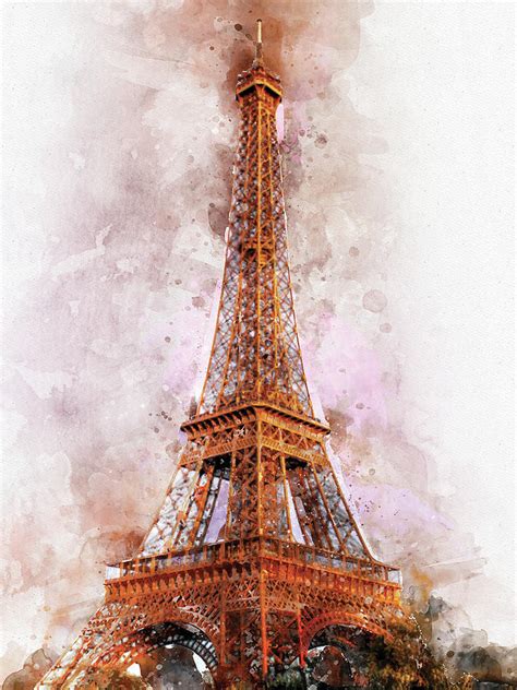 Eiffel Tower Watercolor