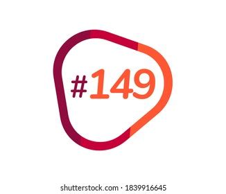 Number 149 Image Design 149 Logos Stock Vector (Royalty Free ...