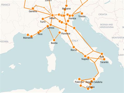 Map Italy Train Routes – Get Map Update