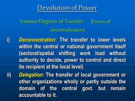 PPT - Presentation on “Devolution of Power” PowerPoint Presentation ...