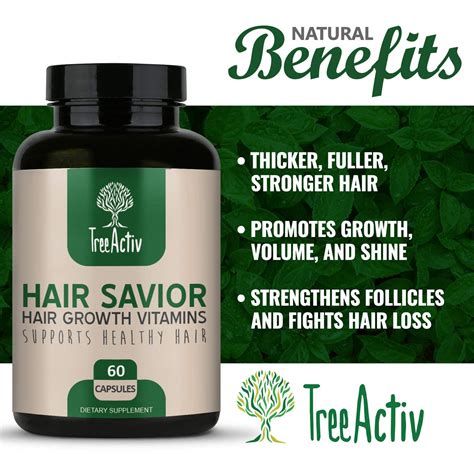 TreeActiv Hair Savior | Hair Growth Vitamins | Natural Herbal Treatment ...