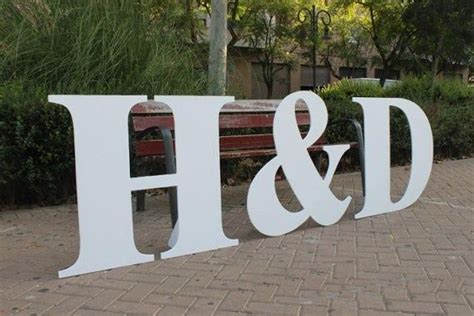 Wooden Letters Large Freestanding Letters Giant Wedding Initials Wedding Photo Backdrop Large ...