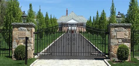 Grand Entrance - gates, walls, custom designs - Westchester County, NY