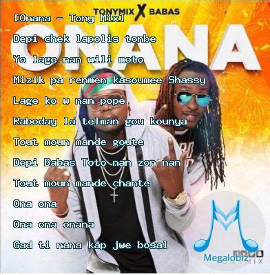 Onana Lyrics - Tony Mix - Megalobiz