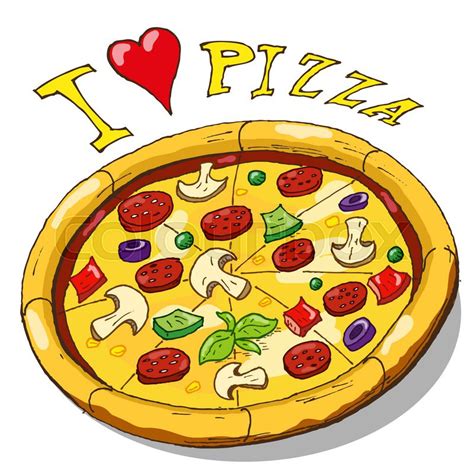 Cartoon Pizza Drawing at PaintingValley.com | Explore collection of Cartoon Pizza Drawing