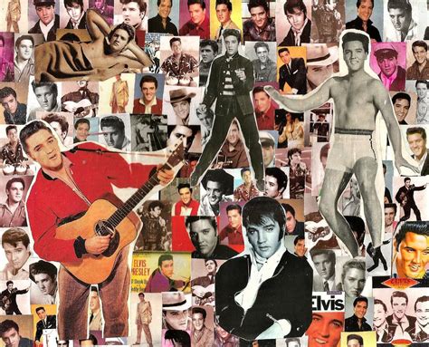 Elvis Presley Collage 2 Digital Art by Doug Siegel