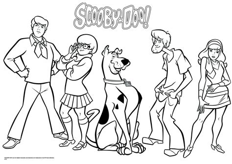 Scooby Doo Gang Coloring Pages at GetColorings.com | Free printable colorings pages to print and ...