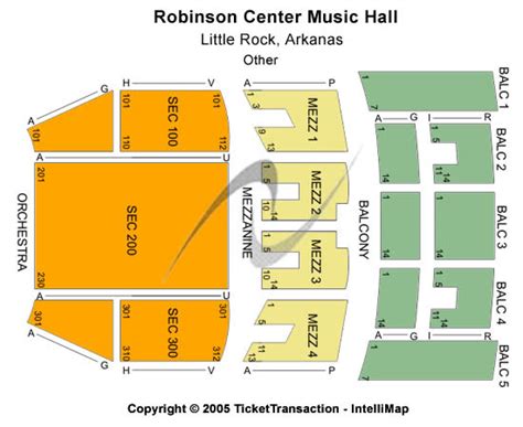 Robinson Center Music Hall Tickets in Little Rock Arkansas, Seating ...