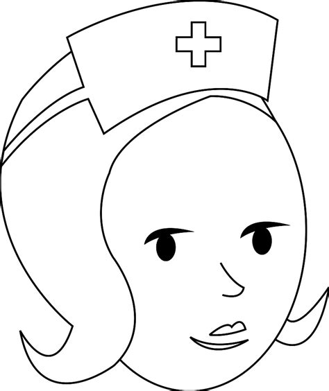 Nurse Outline Clip Art at Clker.com - vector clip art online, royalty ...