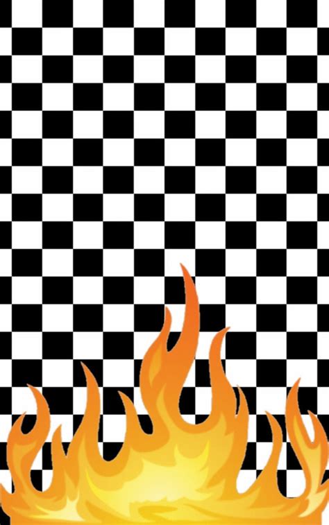 Minimalist Baddie Aesthetic Aesthetic Checkered Flame Wallpaper : 35 ...