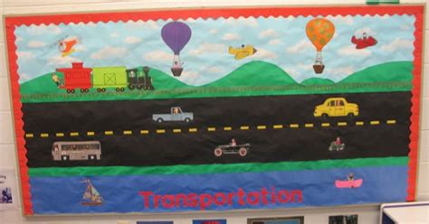 Our bulletin board for the transportation unit features the many different forms ...