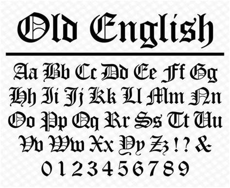 Old English Script Font