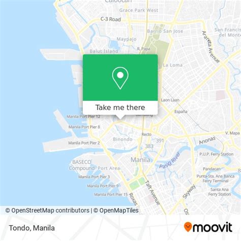 How to get to Tondo in Manila by bus or train?