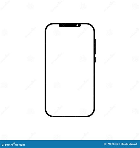 Smartphone Icon on White Background - Vector Illustration. Flat Icon Mobile Phone, Handphone ...