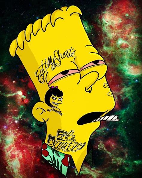 Bart Simpson Emo - Pin De Anthony Guimond Em Badass Art | wallpaperlist