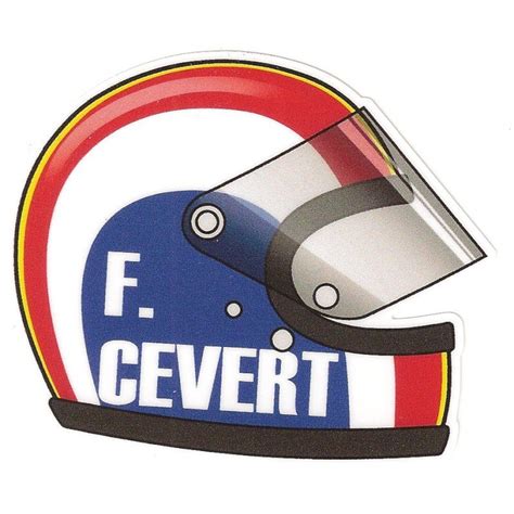 François CEVERT Helmet right decal - cafe-racer-bretagne.clicboutic.com