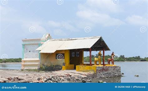 Sivan Kovil Temple on Dhanushkodi Beach, Rameswaram, Tamilnadu, Stock ...