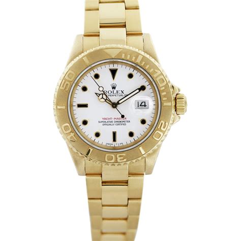 Rolex Yachtmaster 16628 18K Yellow Gold Mens Watch