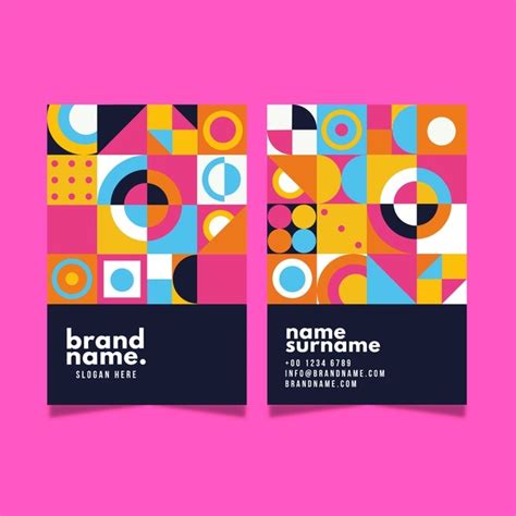 Free Vector | Colorful business card template
