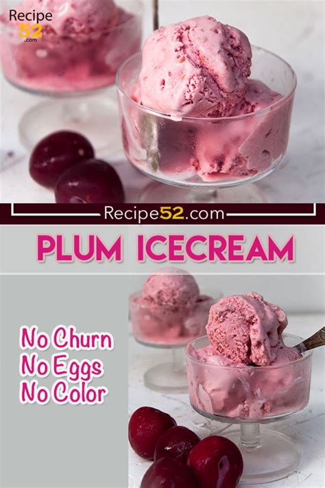 Plum Ice Cream - Recipe52.com