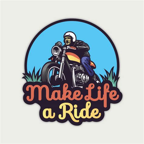 Buy Bike stickers online - Make Life a Ride - at The Misfit World