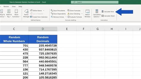 How To Generate Random Numbers In Excel From A List - Printable Templates Free