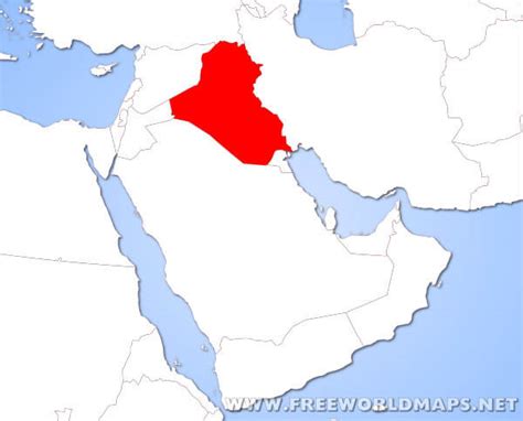 Where is Iraq located on the World map?