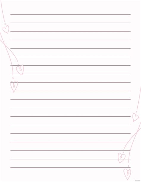 Blank Lined Paper Template - Download in Word, Google Docs, PDF ...