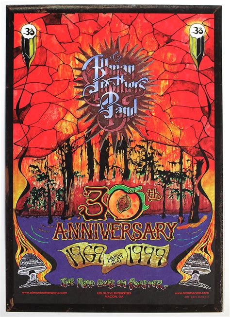 Lot Detail - The Allman Brothers Band 30th Anniversary Original Concert Poster