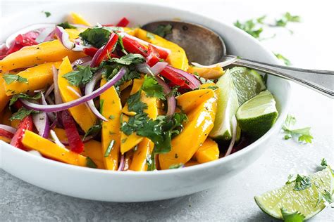 Mango Salad with Zesty Lime Vinaigrette - Seasons and Suppers