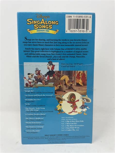 Disney Sing Along Songs Heigh Ho Vhs 1994 Br | Porn Sex Picture