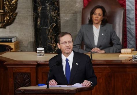 In photos: Israeli President Isaac Herzog addresses U.S. Congress - All ...