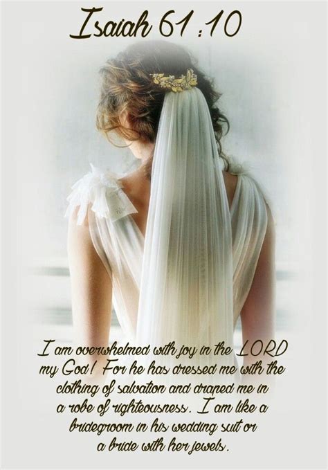 Isaiah 61:10 | Bride of christ, Gods princess, Godly woman