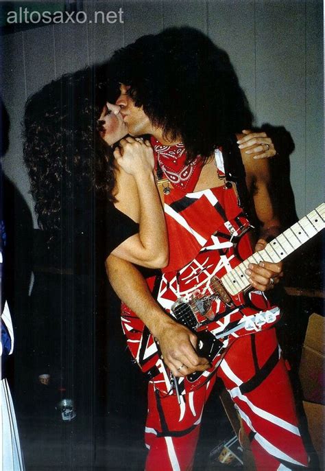 Eddie Van Halen and Valerie Bertinelli 1983 | Eddie van halen, Eddie van halen wife, Van halen