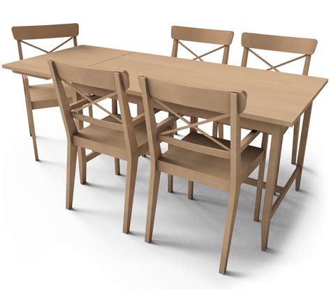 Dining Table Revit City - RevitCity.com | Object | Dining Table w/ chairs _ This rich wood ...