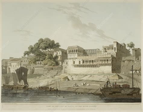 The River Ganges and Patna city - Stock Image - C019/1685 - Science ...