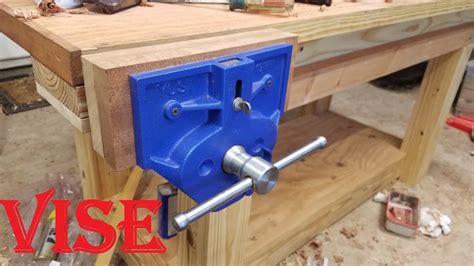 Installing a BIG vise (Yost 9 inch quick release vise) - YouTube