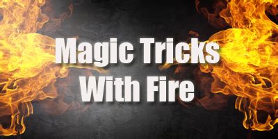 How to do Fire Magic Tricks like Dynamo Magician Impossible