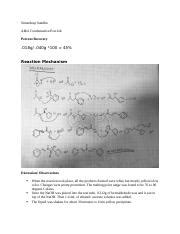 Aldol Condensation Post lab.docx - Simerdeep Sandhu Aldol Condensation Post lab Percent Recovery ...