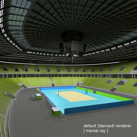 volleyball arena 3d model